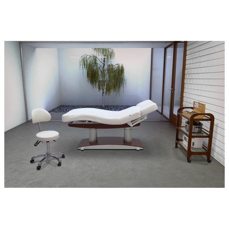 LIPS Table de Massage et soins électrique base bois foncé - Ambiance - Malys Equipements