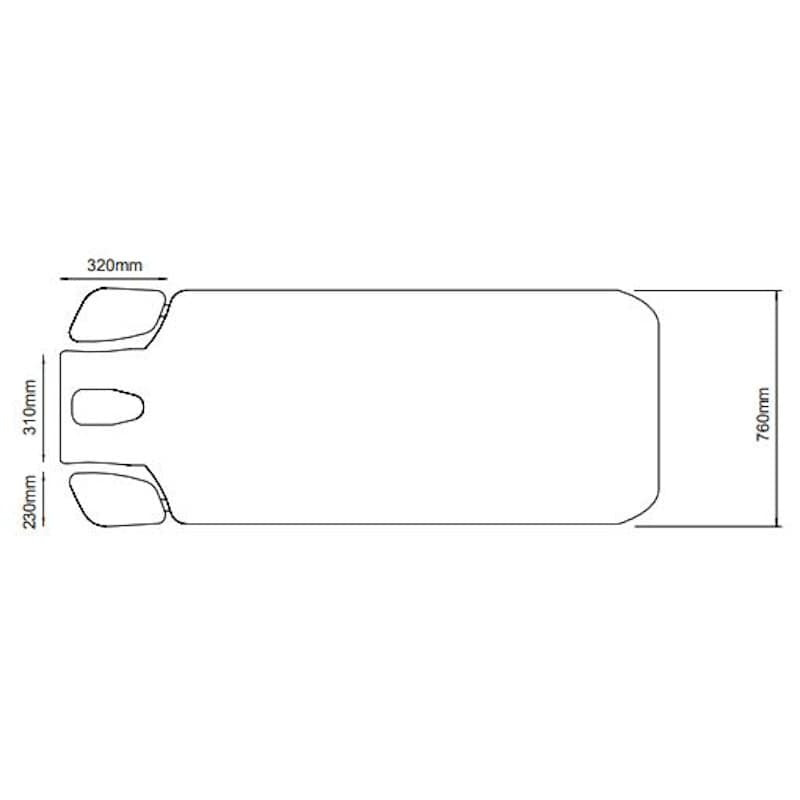 LIPS Table de Massage et soins électrique dimensions 2 - Malys Equipements