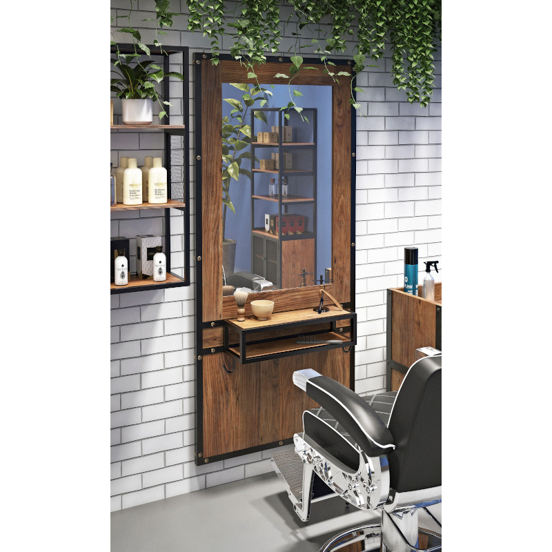 RICHARD Coiffeuse  ambiance barbier - barbershop - mobilier barbier - meuble barbier - malys equipements