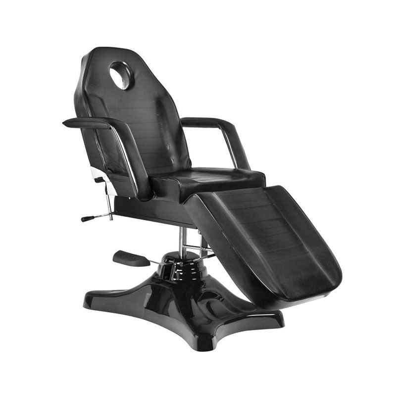 NORIA BLACK Fauteuil de Soins Esthétiques Hydraulique - pieds incliné - Malys Équipements