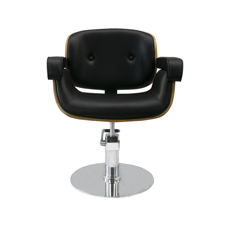 JASMIN Fauteuil Coiffure - Vue de Face - Base Ronde Chrome - MAlys Equipements