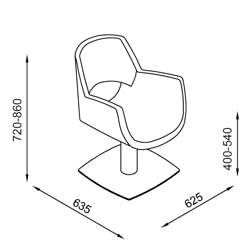 ATHENA Fauteuil coiffure - schéma