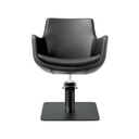 CORA Fauteuil coiffure - base carrée noire