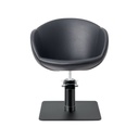 PRAIA Fauteuil coiffure - base carrée noire