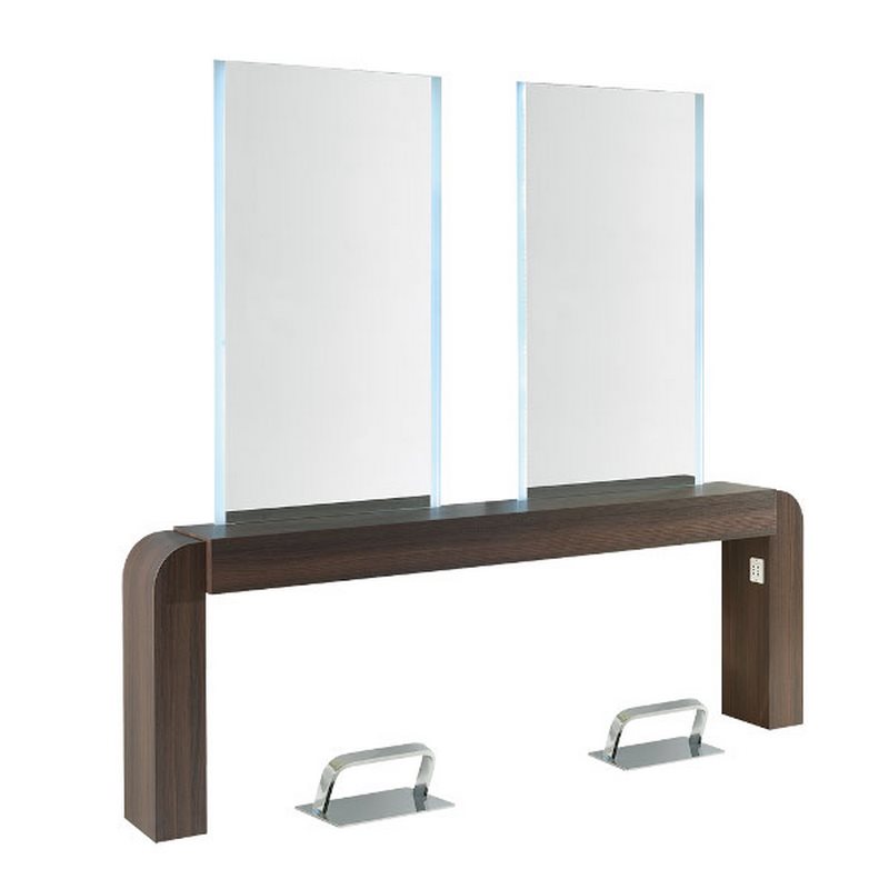 NUBIA 2 Wall-mounted Dressing Table 2 seats