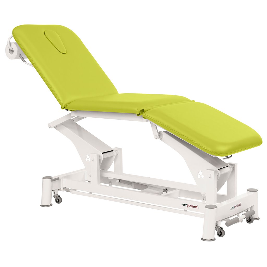 C5557 Elektrischer Tisch mit 3 Ecopostural-Oberflächen und 1 Hocker GRATIS