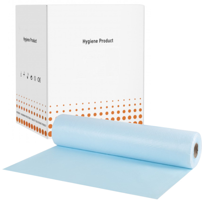 Blue laminated protective sheets - 12 rolls - 50m x 38cm