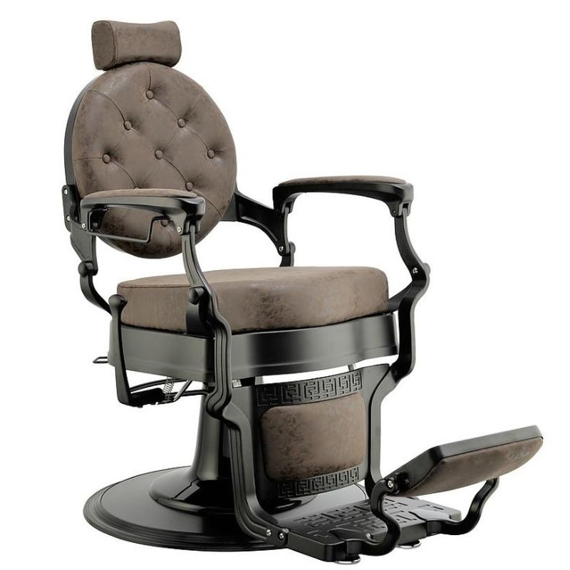 ARCHIE BLACK OLD BROWN Barber Chair