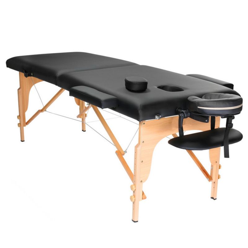 Mesa plegable de madera ARIA - Negro