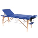 [MIA-MT30160-BU] MIA Wooden Folding Table - Blue (Dimensions: 186x60 cm)