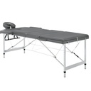 [ELLA-MT35660-G] Mesa plegable de aluminio ELLA - Gris (Dimensiones: 186x60 cm)