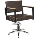 OCEAN BROWN Hairdressing chair - wood