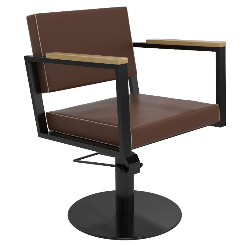 OCEAN BROWN Hairdressing chair - wood