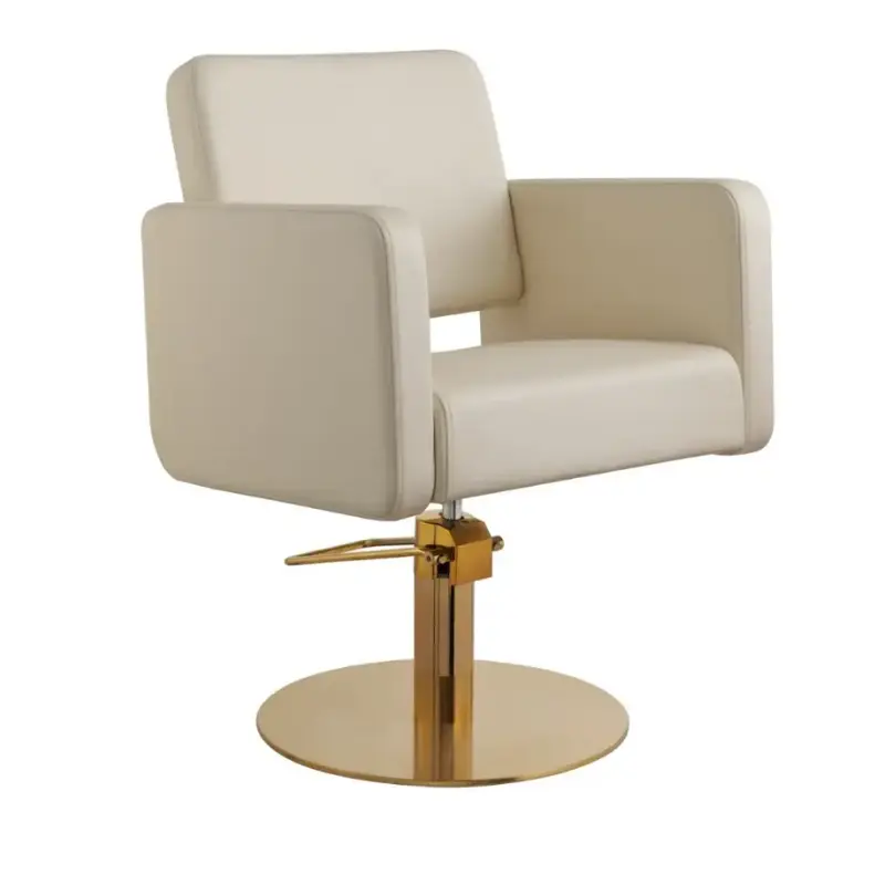 VILIO GOLD Poltrona Parrucchiere - Crema