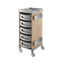 KING WOOD Rovere Chiaro Carrello per colorazione e stoccaggio