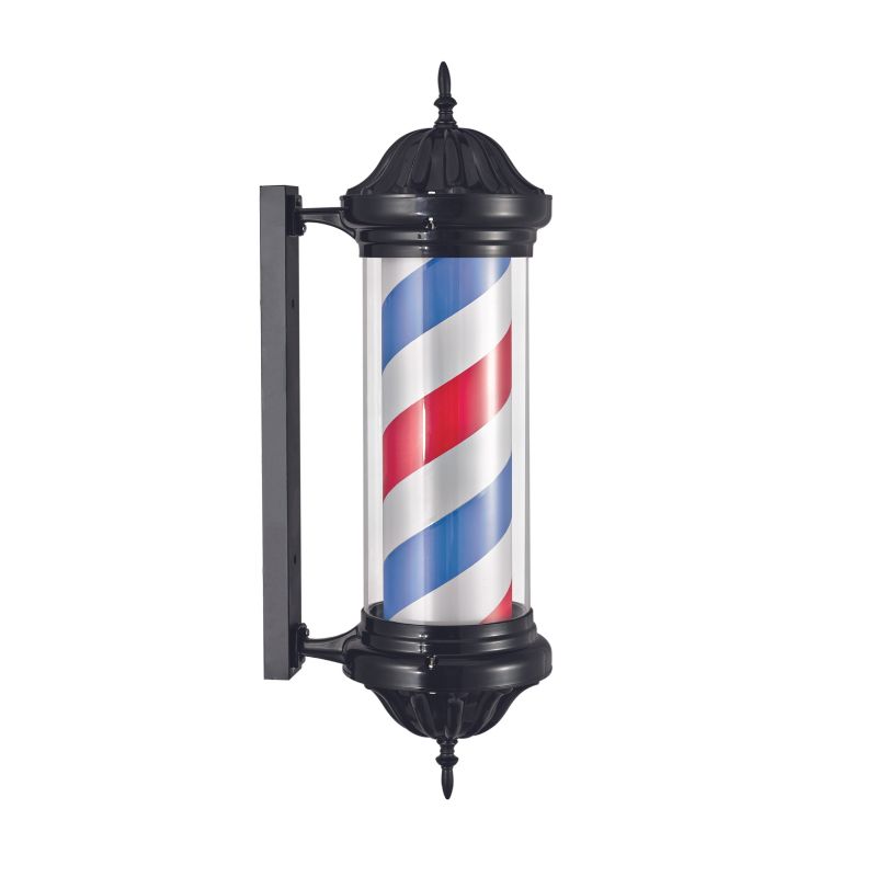 PAUL لافتة الحلاق أحمر وأزرق وأبيض