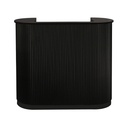 DIVINE LARGE BLACK Caisse accueil - Bois Massif Noir