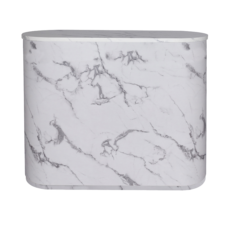 WOOD WHITE Resepsjonsdisk - Massivt tre