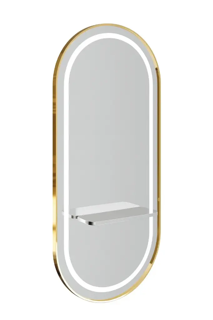 OPTIMA Gold — Miroir Ovale Mural
