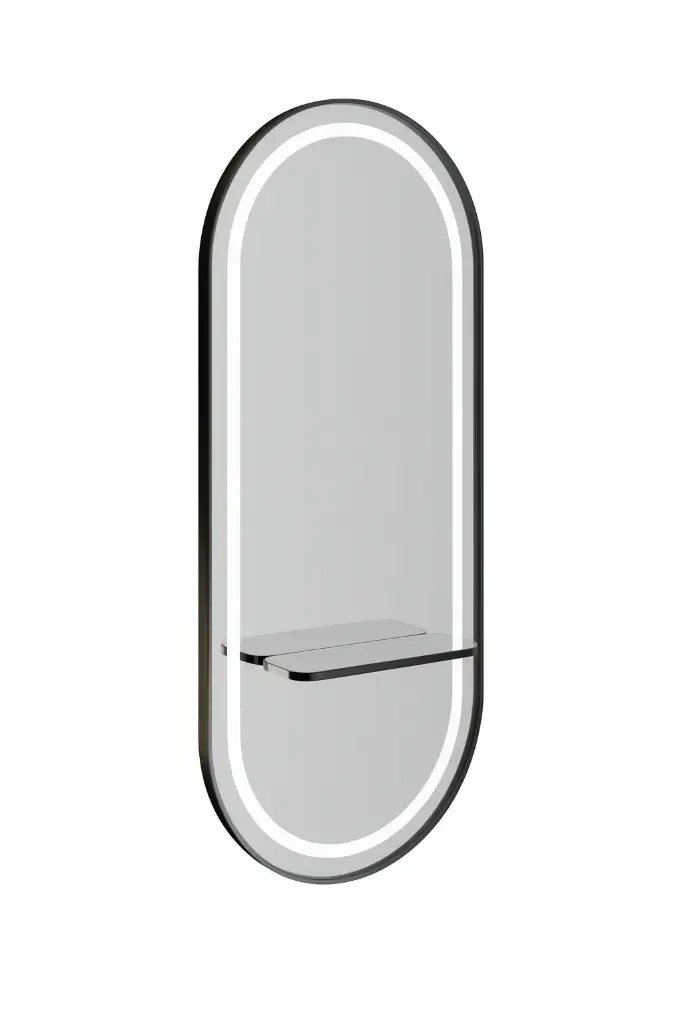 OPTIMA Black — Miroir Ovale Mural