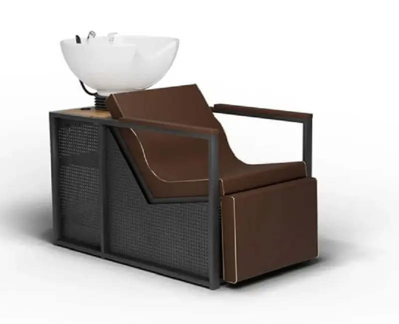 E-BASIL BR Relax Electrique Bac shampoing - bois 