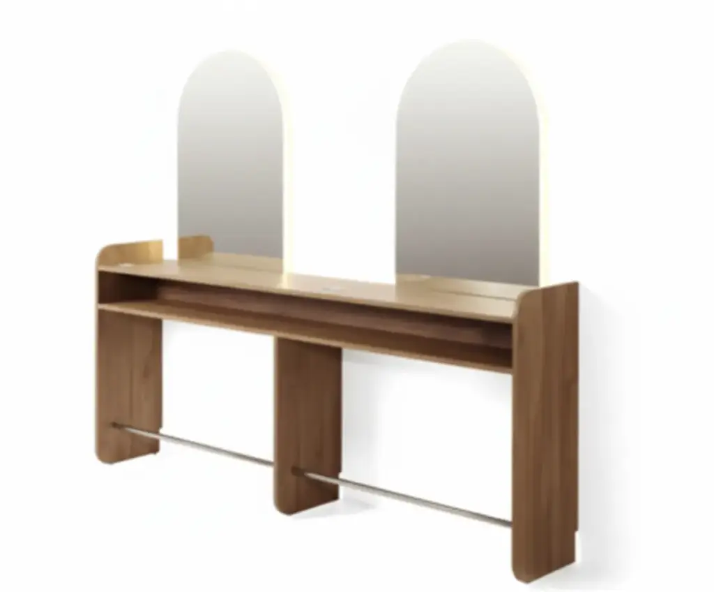 VICO 2S Wall-mounted hairdresser 2 seats 