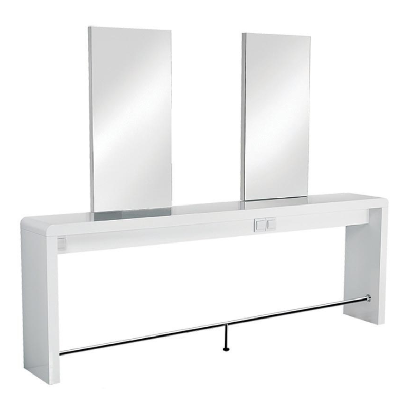 REFLECTION II Led 2-Seat Wall-Mounted Hairdresser