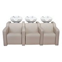 ALBA SOFA 3-seat shampoo bowl -