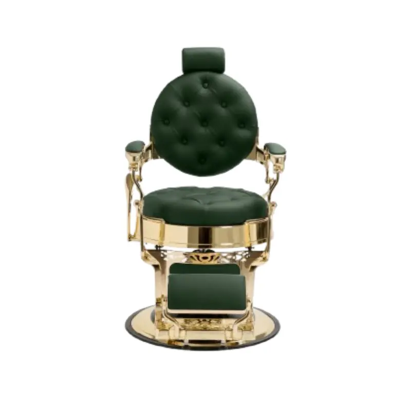 MACK Fauteuil Barbier vert-doré