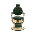 MACK Fauteuil Barbier vert - doré