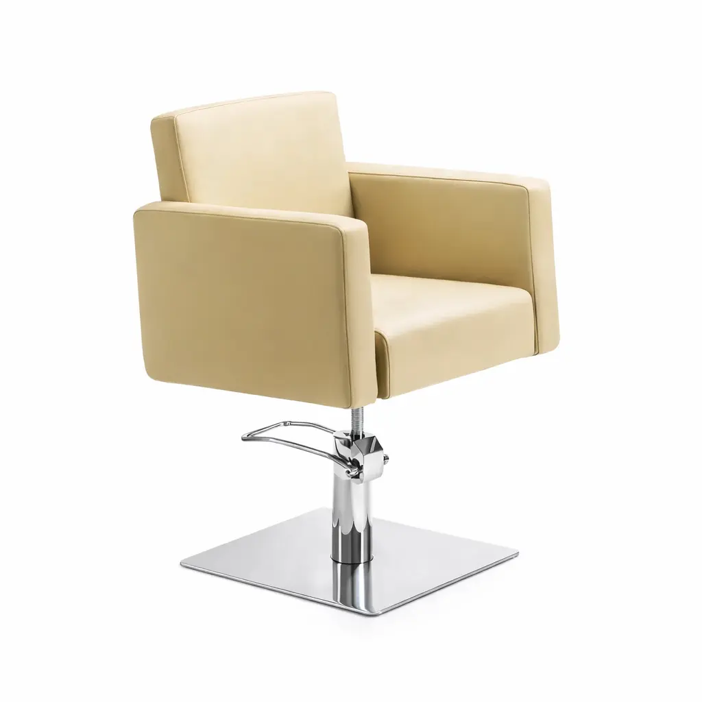 LERA Cremiger Friseurstuhl