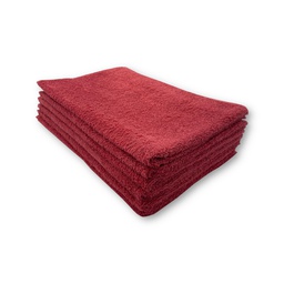 [395GSM-RD] Asciugamano per carnagione assoluta rosso x6