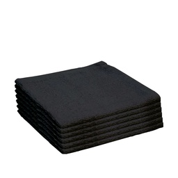 [395GSM-B-BLX6]  6 GRAND TEINT Black Barber Towels
