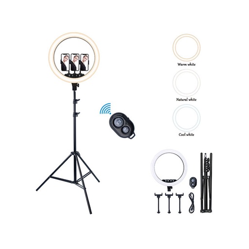 [OR-07003] Selfie-ringlamp met statief RING LED