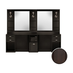 [AY-BARBERLEXUS-240] BARBER LEXUS Wenge Double - Dressing Table Barber Furniture