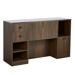 [MRP-OKE3B] OKE 3 B Friseurschrank – Dunkles Holz