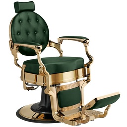 [ARCHIE-GOLD-GREEN] Sillón de barbero ARCHIE ORO VERDE