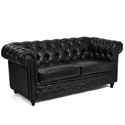 [MRP-DOCK-B-BLACK] DOCK BLACK 2-Sitzer-Wartesofa