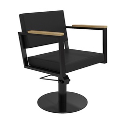 OCEAN BLACK Hairdressing chair - wood