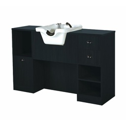 OKE 4 98 Barber dressing table - Black wood