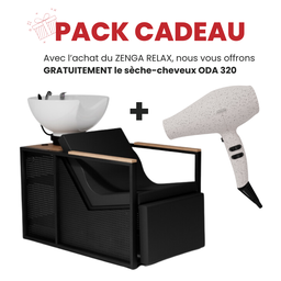 ZENGA Relax Electrique Bac shampoing - bois