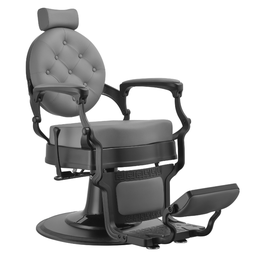 [WK-ARCHIE-BL-GREY] ARCHIE BLACK GRIS Fauteuil Barbier