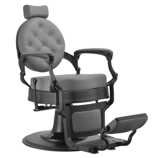 [WK-ARCHIE-BL-GREY] ARCHIE BLACK GRIS Fauteuil Barbier