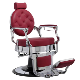 [WK-ARCHIE-ROUGE] ARCHIE ROUGE SILVER Fauteuil Barbier