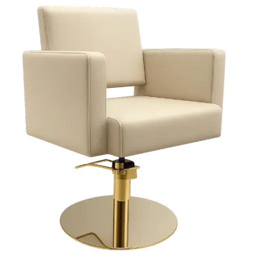 [VICTORIA-CR-GOLD] VICTORIA GOLD Fauteuil de Coiffure 