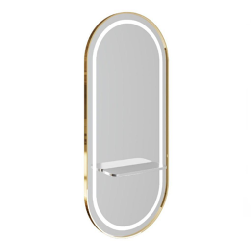 [MR-06-G] OPTIMA Gold — Miroir Ovale Mural