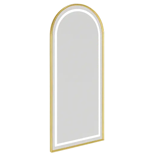 [ECLAT-G/MR-02-G] LUMIA GOLD Oval Mirror