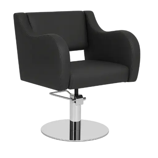 [ROMA-DELUXE-SILVER] ROMA DELUXE Chrome Fauteuil Coiffure 