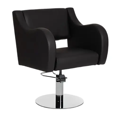 [ROMA-DELUXE-SILVER] ROMA DELUXE Chrome Fauteuil Coiffure 