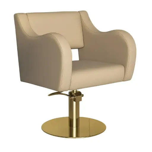 [MKFC01-GOLD-CR] ROMA DELUXE GOLD CR Fauteuil Coiffure